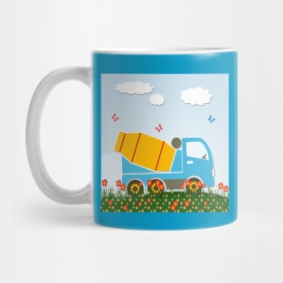 Cement mixer truck Mug